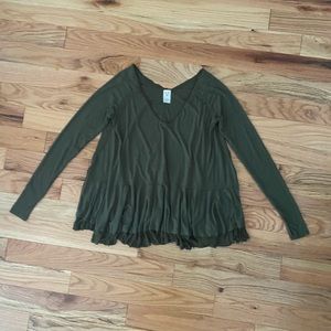 Free People Long Sleeve Flowy Top